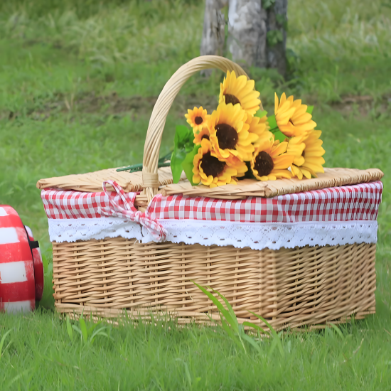 Picnic Straw Basket